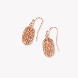Kendra Scott Lee Rose Gold Drop Earrings in Rose Gold